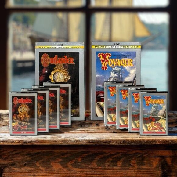 2-Pack VTG 90s Outlander & Voyager Diana Gabaldon Audiobook Cassette Tapes VGUC - Picture 6 of 16